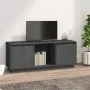 Grauer TV-Schrank aus massivem Kiefernholz, 110,5 x 35 x 44 cm von vidaXL, TV-Möbel - Ref: Foro24-814341, Preis: 79,53 €, Rab...