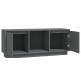 Grauer TV-Schrank aus massivem Kiefernholz, 110,5 x 35 x 44 cm von vidaXL, TV-Möbel - Ref: Foro24-814341, Preis: 80,59 €, Rab...