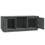 Grauer TV-Schrank aus massivem Kiefernholz, 110,5 x 35 x 44 cm von vidaXL, TV-Möbel - Ref: Foro24-814341, Preis: 79,53 €, Rab...