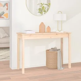 Solid pine wood console table 110x40x75 cm by vidaXL, Side tables - Ref: Foro24-814239, Price: 55,38 €, Discount: %