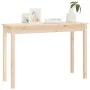 Solid pine wood console table 110x40x75 cm by vidaXL, Side tables - Ref: Foro24-814239, Price: 55,38 €, Discount: %