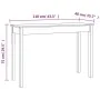 Solid pine wood console table 110x40x75 cm by vidaXL, Side tables - Ref: Foro24-814239, Price: 55,38 €, Discount: %
