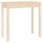 Solid pine wood console table 80x40x75 cm by vidaXL, Side tables - Ref: Foro24-814244, Price: 49,67 €, Discount: %