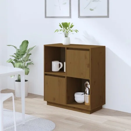 Massiver Kiefernholz-Sideboard in Honigbraun 74x35x80 cm. von vidaXL, Sideboards - Ref: Foro24-814352, Preis: 58,78 €, Rabatt: %
