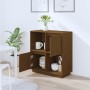 Aparador de madera maciza de pino marrón miel 74x35x80 cm by vidaXL, Sideboards - Ref: Foro24-814352, Price: 58,78 €, Discoun...