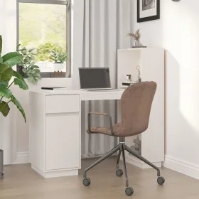 Schreibtisch aus massivem weißem Kiefernholz, 110 x 53 x 117 cm von vidaXL, Schreibtische - Ref: Foro24-814510, Preis: 187,55...