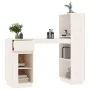 Schreibtisch aus massivem weißem Kiefernholz, 110 x 53 x 117 cm von vidaXL, Schreibtische - Ref: Foro24-814510, Preis: 187,55...
