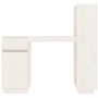 Escritorio de madera maciza de pino blanco 110x53x117 cm de vidaXL, Escritorios - Ref: Foro24-814510, Precio: 189,50 €, Descu...