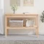 Solid pine wood console table 110x40x75 cm by vidaXL, Side tables - Ref: Foro24-814299, Price: 88,52 €, Discount: %
