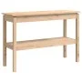 Solid pine wood console table 110x40x75 cm by vidaXL, Side tables - Ref: Foro24-814299, Price: 88,52 €, Discount: %
