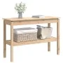 Solid pine wood console table 110x40x75 cm by vidaXL, Side tables - Ref: Foro24-814299, Price: 88,52 €, Discount: %