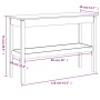 Solid pine wood console table 110x40x75 cm by vidaXL, Side tables - Ref: Foro24-814299, Price: 90,97 €, Discount: %
