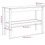 Solid pine wood console table 110x40x75 cm by vidaXL, Side tables - Ref: Foro24-814299, Price: 88,52 €, Discount: %
