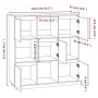 High sideboard solid honey brown pine wood 110.5x35x117 cm by vidaXL, Sideboards - Ref: Foro24-814372, Price: 109,37 €, Disco...
