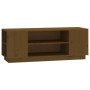 TV-Ständer aus massivem Kiefernholz honigbraun 110x35x40,5 cm von vidaXL, TV-Möbel - Ref: Foro24-814412, Preis: 66,99 €, Raba...