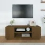 TV-Ständer aus massivem Kiefernholz honigbraun 110x35x40,5 cm von vidaXL, TV-Möbel - Ref: Foro24-814412, Preis: 66,99 €, Raba...