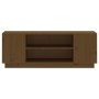 Mueble de TV madera maciza de pino marrón miel 110x35x40,5 cm de vidaXL, Muebles TV - Ref: Foro24-814412, Precio: 66,99 €