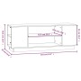 TV-Ständer aus massivem Kiefernholz honigbraun 110x35x40,5 cm von vidaXL, TV-Möbel - Ref: Foro24-814412, Preis: 66,99 €, Raba...