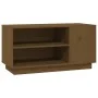 TV-Schrank aus massivem Kiefernholz, honigbraun, 80 x 35 x 40,5 cm von vidaXL, TV-Möbel - Ref: Foro24-814407, Preis: 51,95 €,...