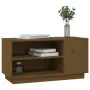 TV-Schrank aus massivem Kiefernholz, honigbraun, 80 x 35 x 40,5 cm von vidaXL, TV-Möbel - Ref: Foro24-814407, Preis: 51,95 €,...