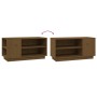 TV-Schrank aus massivem Kiefernholz, honigbraun, 80 x 35 x 40,5 cm von vidaXL, TV-Möbel - Ref: Foro24-814407, Preis: 51,95 €,...