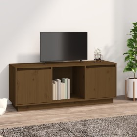 TV-Ständer aus massivem Kiefernholz honigbraun 110,5x35x44 cm von vidaXL, TV-Möbel - Ref: Foro24-814342, Preis: 60,69 €, Raba...