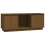 TV-Ständer aus massivem Kiefernholz honigbraun 110,5x35x44 cm von vidaXL, TV-Möbel - Ref: Foro24-814342, Preis: 60,69 €, Raba...