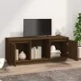 TV-Ständer aus massivem Kiefernholz honigbraun 110,5x35x44 cm von vidaXL, TV-Möbel - Ref: Foro24-814342, Preis: 60,09 €, Raba...