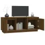 TV-Ständer aus massivem Kiefernholz honigbraun 110,5x35x44 cm von vidaXL, TV-Möbel - Ref: Foro24-814342, Preis: 60,09 €, Raba...