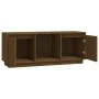 TV-Ständer aus massivem Kiefernholz honigbraun 110,5x35x44 cm von vidaXL, TV-Möbel - Ref: Foro24-814342, Preis: 60,09 €, Raba...