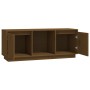 TV-Ständer aus massivem Kiefernholz honigbraun 110,5x35x44 cm von vidaXL, TV-Möbel - Ref: Foro24-814342, Preis: 60,69 €, Raba...