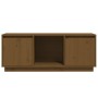 Mueble para TV madera maciza de pino marrón miel 110,5x35x44 cm de vidaXL, Muebles TV - Ref: Foro24-814342, Precio: 60,65 €