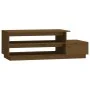 Mesa de centro madera maciza de pino marrón miel 120x50x40,5 cm de vidaXL, Mesas de centro - Ref: Foro24-814417, Precio: 92,9...