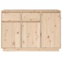 Solid pine wood sideboard 110x34x75 cm by vidaXL, Sideboards - Ref: Foro24-814329, Price: 162,41 €, Discount: %