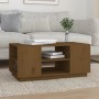 Mesa de centro madera maciza de pino marrón miel 90x49x40,5 cm de vidaXL, Mesas de centro - Ref: Foro24-814402, Precio: 73,82...