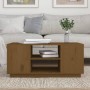Mesa de centro madera maciza de pino marrón miel 90x49x40,5 cm de vidaXL, Mesas de centro - Ref: Foro24-814402, Precio: 73,82...