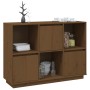 Honigbraunes Sideboard aus massivem Kiefernholz, 110,35 x 35 x 80 cm von vidaXL, Sideboards - Ref: Foro24-814357, Preis: 89,6...