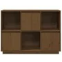 Honigbraunes Sideboard aus massivem Kiefernholz, 110,35 x 35 x 80 cm von vidaXL, Sideboards - Ref: Foro24-814357, Preis: 84,1...