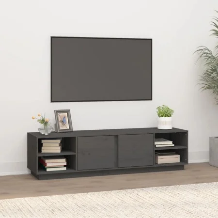 TV-Schrank aus massivem, grauem Kiefernholz, 156 x 40 x 40 cm von vidaXL, TV-Möbel - Ref: Foro24-814456, Preis: 117,29 €, Rab...