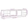 TV-Schrank aus massivem, grauem Kiefernholz, 156 x 40 x 40 cm von vidaXL, TV-Möbel - Ref: Foro24-814456, Preis: 117,29 €, Rab...