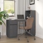 Schreibtisch aus massivem grauem Kiefernholz, 110 x 53 x 117 cm von vidaXL, Schreibtische - Ref: Foro24-814511, Preis: 205,91...
