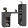 Schreibtisch aus massivem grauem Kiefernholz, 110 x 53 x 117 cm von vidaXL, Schreibtische - Ref: Foro24-814511, Preis: 205,91...