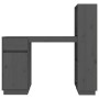 Schreibtisch aus massivem grauem Kiefernholz, 110 x 53 x 117 cm von vidaXL, Schreibtische - Ref: Foro24-814511, Preis: 205,91...