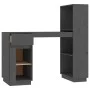 Schreibtisch aus massivem grauem Kiefernholz, 110 x 53 x 117 cm von vidaXL, Schreibtische - Ref: Foro24-814511, Preis: 203,38...