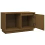 Mueble de TV madera maciza de pino marrón miel 74x35x44 cm de vidaXL, Muebles TV - Ref: Foro24-814337, Precio: 45,56 €, Descu...