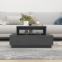 Mesa de centro madera maciza de pino gris 80x55x40,5 cm de vidaXL, Mesas de centro - Ref: Foro24-814516, Precio: 68,35 €, Des...
