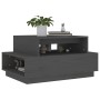 Mesa de centro madera maciza de pino gris 80x55x40,5 cm de vidaXL, Mesas de centro - Ref: Foro24-814516, Precio: 68,35 €, Des...