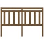 Honey brown solid pine wood bed headboard 126x4x100 cm by vidaXL, Headboards and footboards - Ref: Foro24-814087, Price: 49,0...