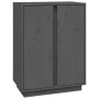 Solid gray pine wood sideboard 60x35x80 cm by vidaXL, Sideboards - Ref: Foro24-814491, Price: 89,65 €, Discount: %