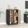 Sideboard aus massivem grauem Kiefernholz, 60 x 35 x 80 cm von vidaXL, Sideboards - Ref: Foro24-814491, Preis: 89,65 €, Rabat...
